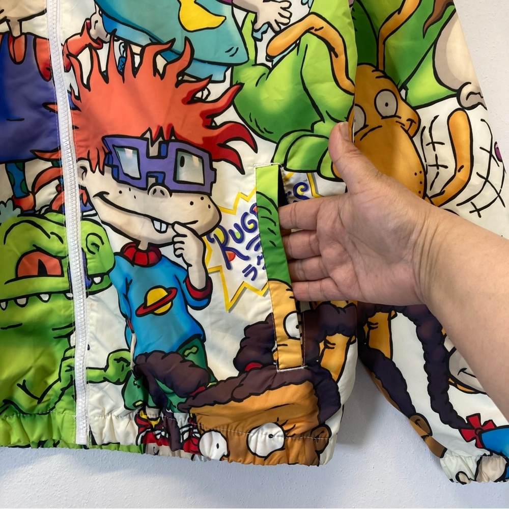 Members Only Rugrats Jacket Mens M Nickelodeon Full Zip Hooded  Cartoon - Picture 3 of 16